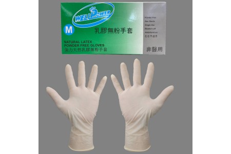 958B-乳膠手套9"無粉-盒裝-5.4g